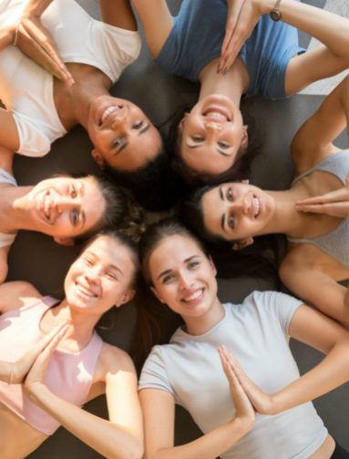 Group yoga session supporting functional movement and overall wellness.