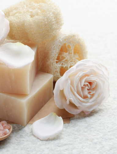Natural shampoo bars with botanical ingredients and gentle cleansing formulation.